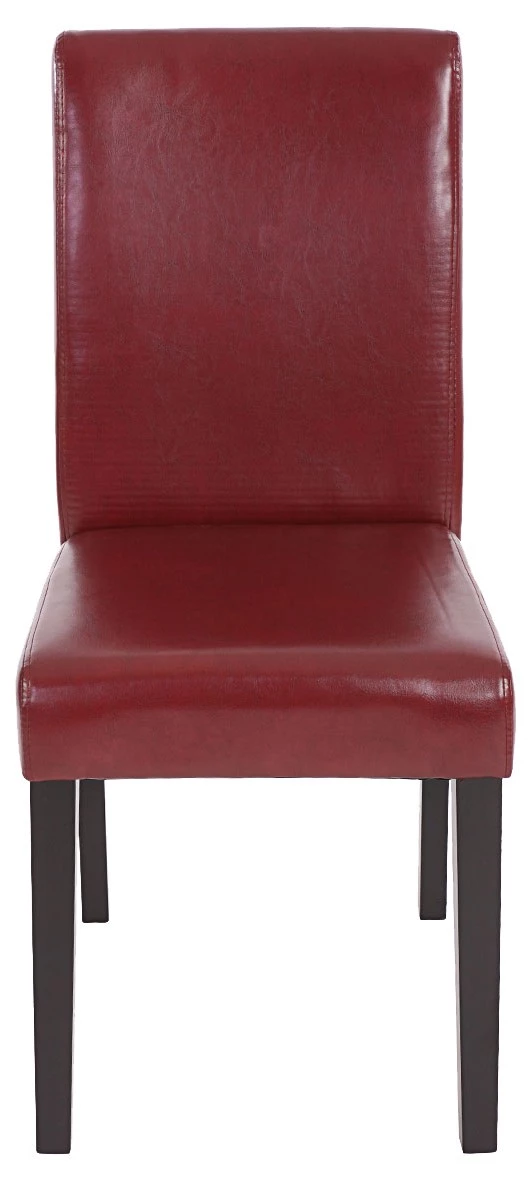 HWC Esszimmerstuhl Littau Kunstleder 4er-Set - Bordeaux - Dunkelbraun 2 HWC Esszimmerstuhl Littau Kunstleder 4er-Set - Bordeaux - Dunkelbraun – Bild 2