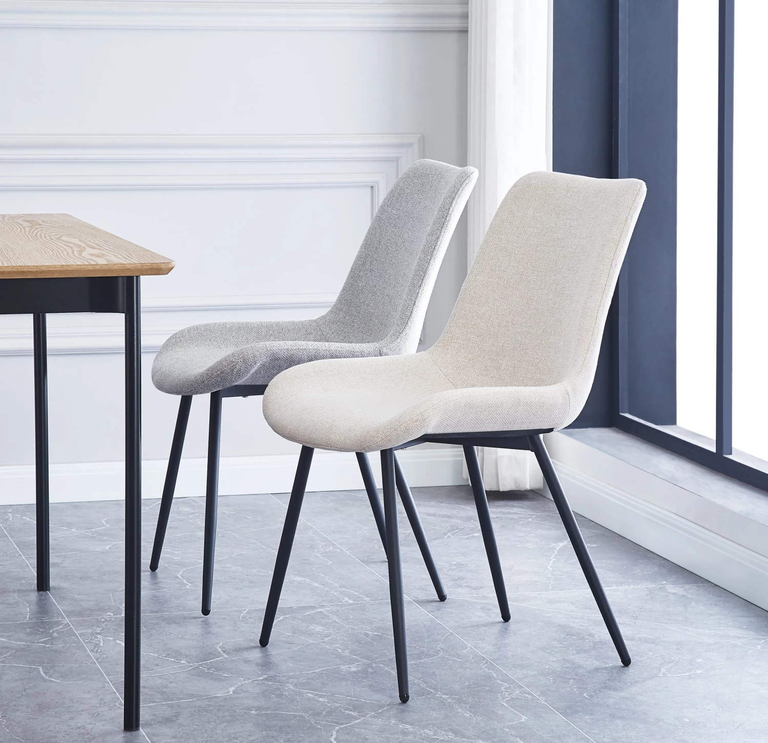 Nordlys Polsterstühle (2er Set) BJORN - Grau 2 Nordlys Polsterstühle (2er Set) BJORN - Grau – Bild 2