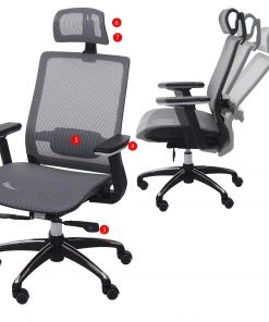 Bürostuhl HWC-A20 - Grau -Deutschland Stühle Verkaufs-Shop 0246d375b0654628a507d23bdde179e7