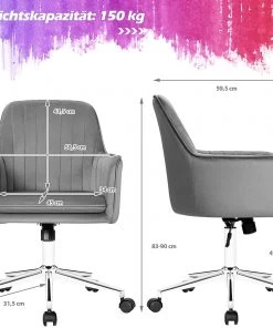 Costway Freizeit Bürostuhl Samt 5 Costway Freizeit Bürostuhl Samt -Deutschland Stühle Verkaufs-Shop 071b9ca5c46e44eda140f60de8a7e399