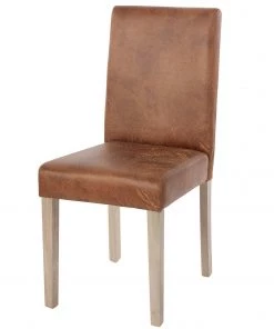 HWC Esszimmerstuhl Littau Textil - Braun