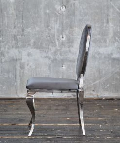 KAWOLA Esszimmerstuhl LINDA Velvet - Grau -Deutschland Stühle Verkaufs-Shop 083b9113ee2a4d61ad827a1886f11b19