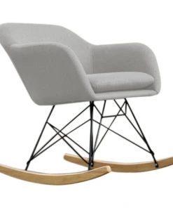 KAWOLA Stuhl STELLA Schaukelstuhl - Stuhl STELLA Schaukelstuhl Hellgrau