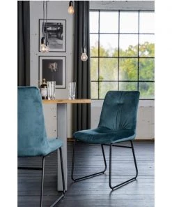 KAWOLA Esszimmerstuhl ZITA Velvet - Petrol -Deutschland Stühle Verkaufs-Shop 0aea2338c9334cf2ad3c9c647a7574aa