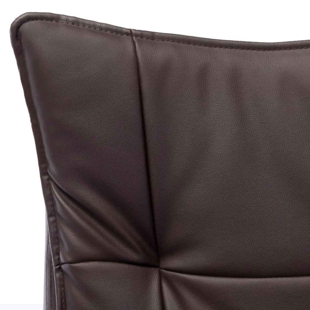 VidaXL Bürostuhl Braun Kunstleder 4 VidaXL Bürostuhl Braun Kunstleder – Bild 4