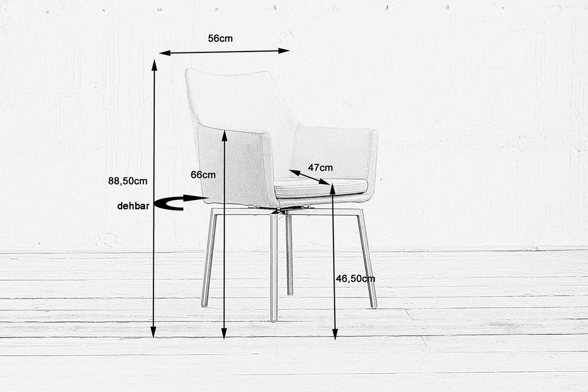 KAWOLA Stuhl CALI Microfaser - Beige - Schwarz 7 KAWOLA Stuhl CALI Microfaser - Beige - Schwarz – Bild 7