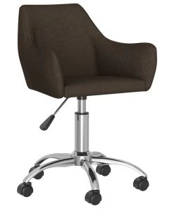 VidaXL Bürostuhl Drehbar Stoff - Dunkelbraun