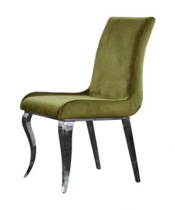 KAWOLA Esszimmerstuhl ALESSIA Velvet - Grün