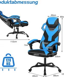 Costway Gaming Stuhl Drehstuhl -Deutschland Stühle Verkaufs-Shop 0fd7080cdd8f4a5299504483100ff04b