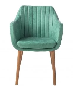 Mørteens Armlehnenstuhl Leedy IV - Kunstleder / Eiche massiv - Mintgrün - Einzelstuhl -Deutschland Stühle Verkaufs-Shop 1000007434 190606 10551000014 GALLERYIMAGES P000000001000007434