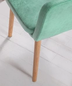 Mørteens Armlehnenstuhl Leedy IV - Kunstleder / Eiche massiv - Mintgrün - Einzelstuhl -Deutschland Stühle Verkaufs-Shop 1000007434 190606 10551000020 GALLERYIMAGES P000000001000007434