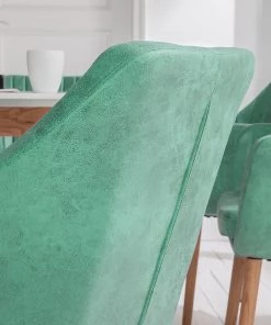 Mørteens Armlehnenstuhl Leedy IV - Kunstleder / Eiche massiv - Mintgrün - Einzelstuhl -Deutschland Stühle Verkaufs-Shop 1000007434 190606 10551000021 GALLERYIMAGES P000000001000007434