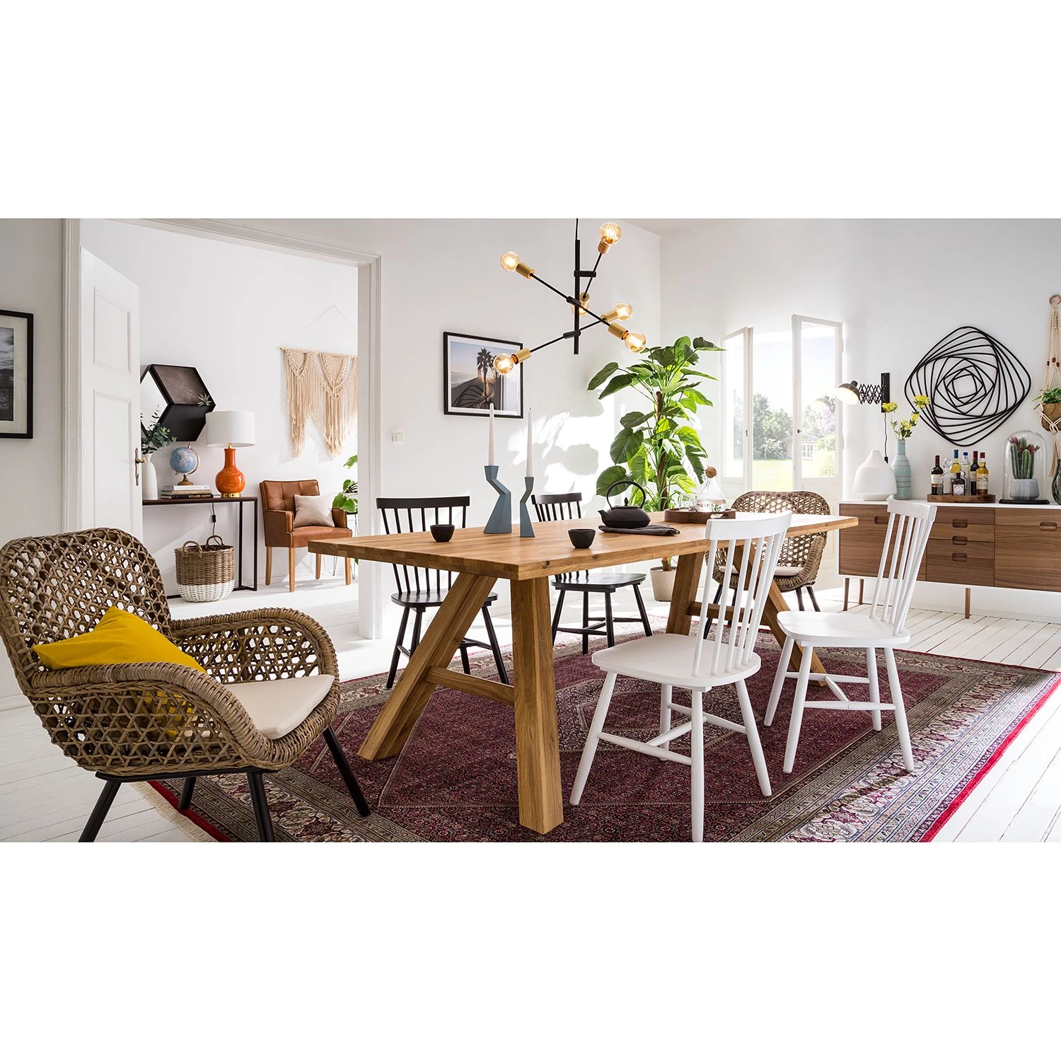 Mørteens Esszimmerstuhl Jalenas (2er-Set) - Schwarz 2 Mørteens Esszimmerstuhl Jalenas (2er-Set) - Schwarz – Bild 2