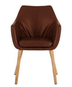 Mørteens Armlehnenstuhl Nicholas - Kunstleder Aken: Vintage Braun - Einzelstuhl -Deutschland Stühle Verkaufs-Shop 1000016017 200609 13010900033 DETAILS P000000001000016017