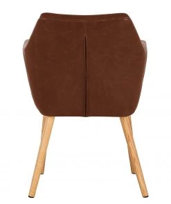 Mørteens Armlehnenstuhl Nicholas - Kunstleder Aken: Vintage Braun - Einzelstuhl -Deutschland Stühle Verkaufs-Shop 1000016017 200609 13010900034 DETAILS P000000001000016017