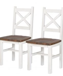 Maison Belfort Esszimmerstuhl Balignton (2er-Set) - Weiß