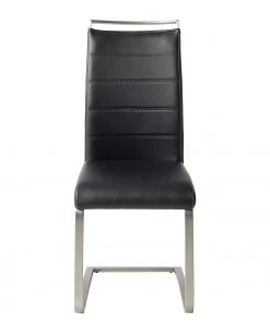 Fredriks Freischwinger Lezuza - Kunstleder Leja: Schwarz - 2er Set -Deutschland Stühle Verkaufs-Shop 1000027400 201021 10332700019 DETAILS P000000001000027400