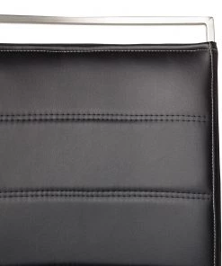 Fredriks Freischwinger Lezuza - Kunstleder Leja: Schwarz - 2er Set -Deutschland Stühle Verkaufs-Shop 1000027400 201021 10332900023 DETAILS P000000001000027400