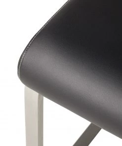 Fredriks Freischwinger Lezuza - Kunstleder Leja: Schwarz - 2er Set -Deutschland Stühle Verkaufs-Shop 1000027400 201021 10333100025 DETAILS P000000001000027400