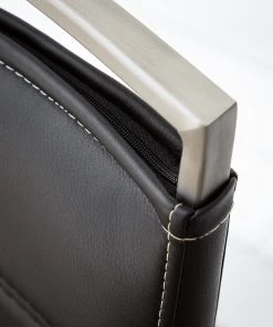 Fredriks Freischwinger Lezuza - Kunstleder Leja: Schwarz - 2er Set -Deutschland Stühle Verkaufs-Shop 1000027400 201021 10333400027 DETAILS P000000001000027400