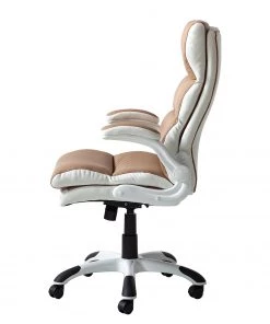 Home24office Chefsessel Loipo II - Kunstleder - Macchiato / Weiß -Deutschland Stühle Verkaufs-Shop 1000035445 200930 14010400003 DETAILS P000000001000035445