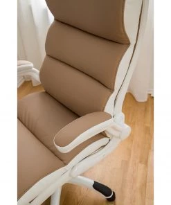 Home24office Chefsessel Loipo II - Kunstleder - Macchiato / Weiß -Deutschland Stühle Verkaufs-Shop 1000035445 201012 11053200003 DETAILS P000000001000035445