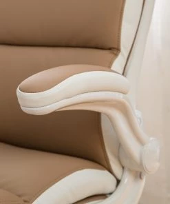 Home24office Chefsessel Loipo II - Kunstleder - Macchiato / Weiß -Deutschland Stühle Verkaufs-Shop 1000035445 201012 11053200004 DETAILS P000000001000035445