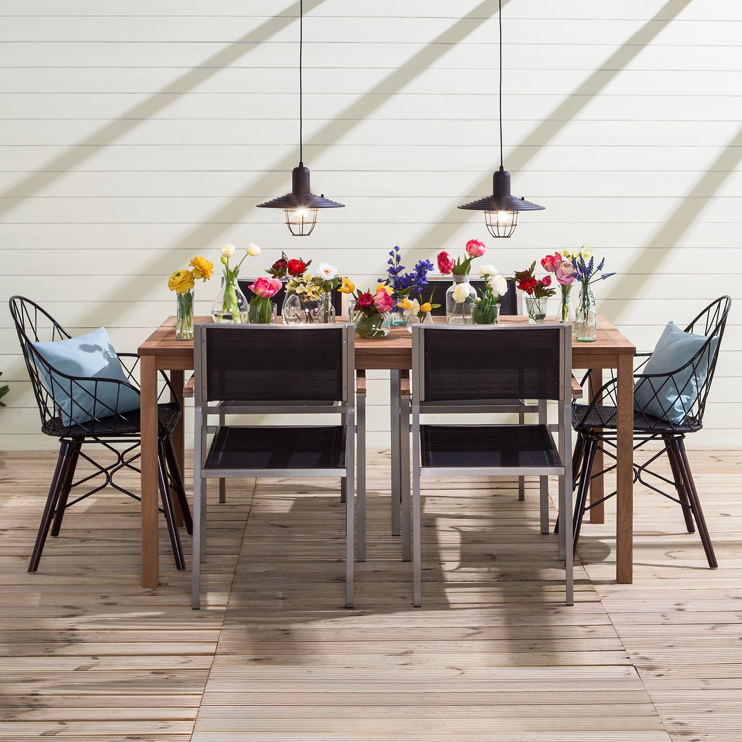 Eva Padberg Collection Armlehnenstuhl Le Gaillard - Rattan / Mango massiv - Schwarz / Dunkelbraun 4 Eva Padberg Collection Armlehnenstuhl Le Gaillard - Rattan / Mango massiv - Schwarz / Dunkelbraun – Bild 4