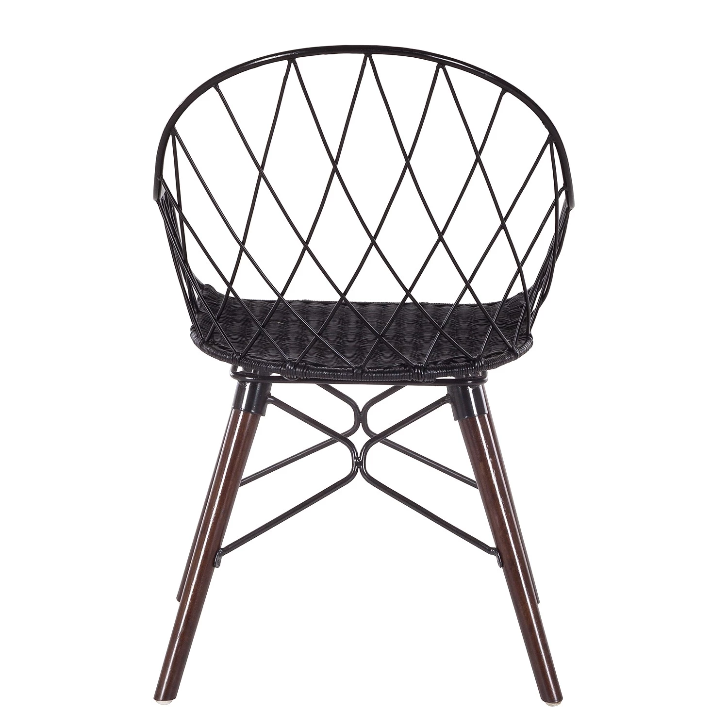 Eva Padberg Collection Armlehnenstuhl Le Gaillard - Rattan / Mango massiv - Schwarz / Dunkelbraun 7 Eva Padberg Collection Armlehnenstuhl Le Gaillard - Rattan / Mango massiv - Schwarz / Dunkelbraun – Bild 7