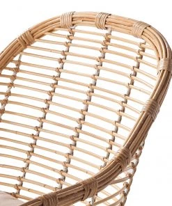 Eva Padberg Collection Armlehnenstuhl Garston - (inkl. Sitzkissen) - Rattan / Metall - Rattan / Weiß -Deutschland Stühle Verkaufs-Shop 1000050849 190812 13025100007 DETAILS P000000001000050849