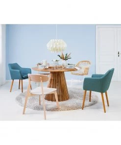 Eva Padberg Collection Armlehnenstuhl Garston - (inkl. Sitzkissen) - Rattan / Metall - Rattan / Weiß -Deutschland Stühle Verkaufs-Shop 1000050849 220407 020 MOOD DETAILS P000000001000050849 mood