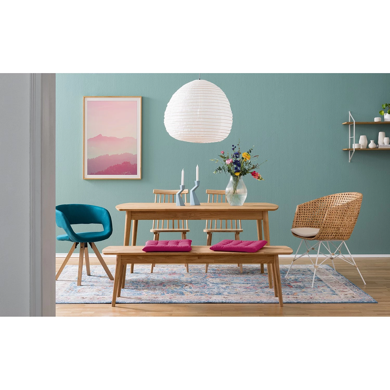 Mørteens Armlehnenstuhl Nokomai - (inkl. Sitzkissen) - Rattan / Metall - Rattan / Weiß 4 Mørteens Armlehnenstuhl Nokomai - (inkl. Sitzkissen) - Rattan / Metall - Rattan / Weiß – Bild 4