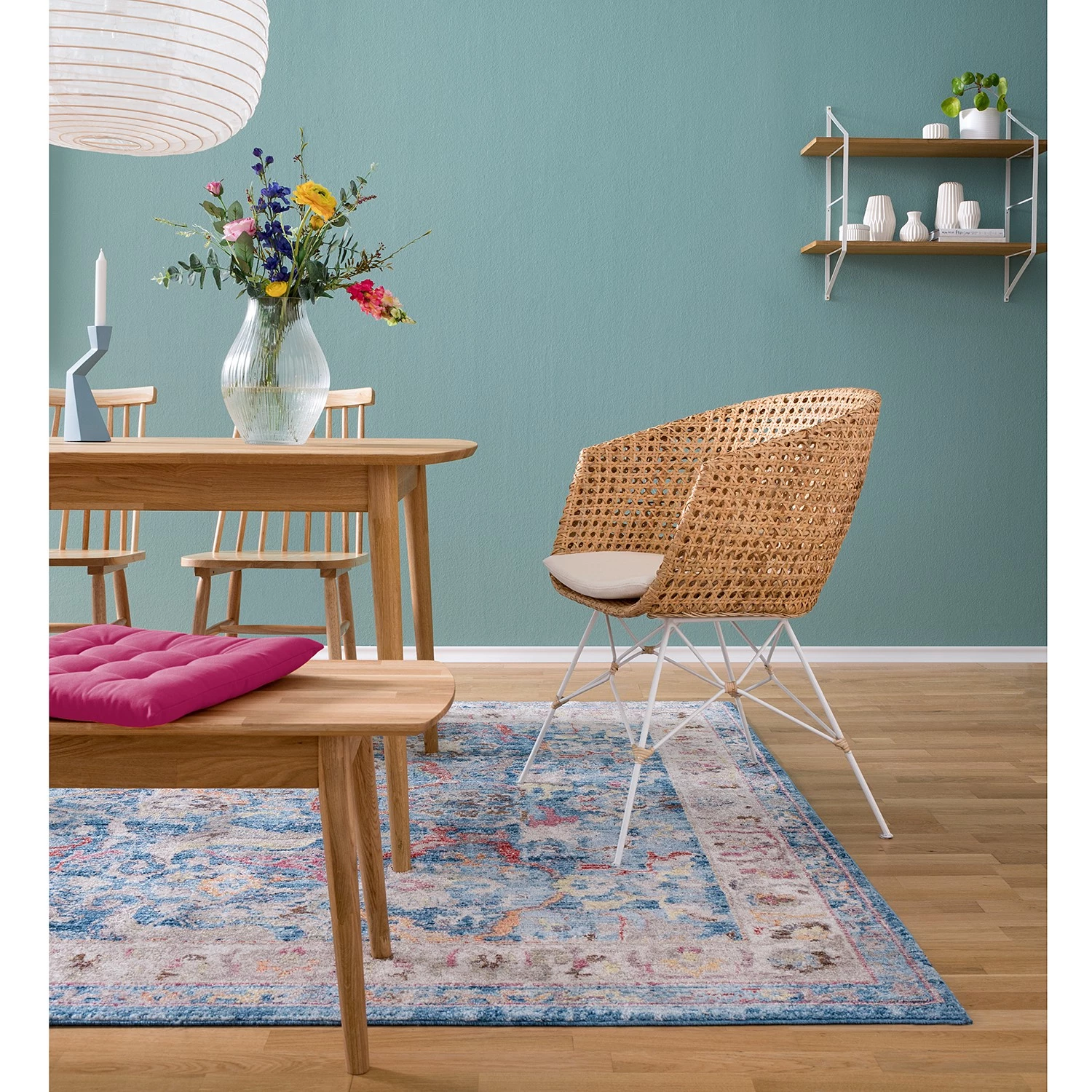 Mørteens Armlehnenstuhl Nokomai - (inkl. Sitzkissen) - Rattan / Metall - Rattan / Weiß 13 Mørteens Armlehnenstuhl Nokomai - (inkl. Sitzkissen) - Rattan / Metall - Rattan / Weiß – Bild 13