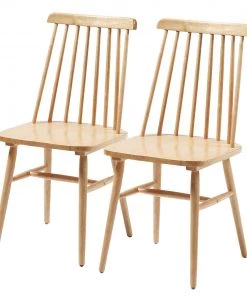 Mørteens Esszimmerstuhl Bivio (2er-Set) - Gummibaum massiv