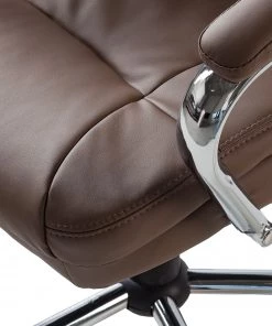 Home24office Chefsessel Director II - Kunstleder / Kunststoff - Cappuccino / Silber -Deutschland Stühle Verkaufs-Shop 1000064391 200701 11452100042 DETAILS P000000001000064391