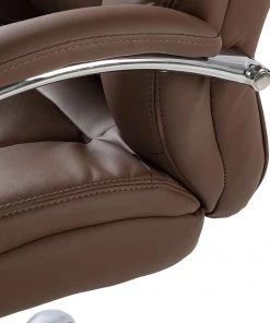 Home24office Chefsessel Director II - Kunstleder / Kunststoff - Cappuccino / Silber -Deutschland Stühle Verkaufs-Shop 1000064391 200701 11452100043 DETAILS P000000001000064391