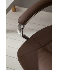 Home24office Chefsessel Director II - Kunstleder / Kunststoff - Cappuccino / Silber -Deutschland Stühle Verkaufs-Shop 1000064391 200819 06140700004 DETAILS P000000001000064391