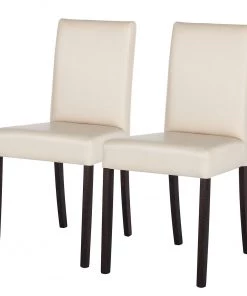 Ars Natura Esszimmerstuhl Flen (2er-Set) - Beige - Buche Dunkel