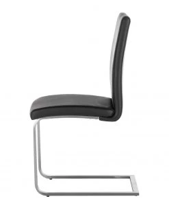 Fredriks Freischwinger Augusta I (2er-Set) - Echtleder Aude: Schwarz - Ohne Armlehnen -Deutschland Stühle Verkaufs-Shop 1000064492 190617 09323800012 GALLERYIMAGES P000000001000064492