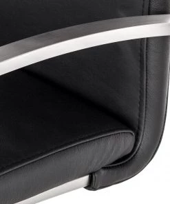 Fredriks Freischwinger Augusta I (2er-Set) - Echtleder Aude: Schwarz - Mit Armlehnen -Deutschland Stühle Verkaufs-Shop 1000064495 200610 13272400028 DETAILS P000000001000064495