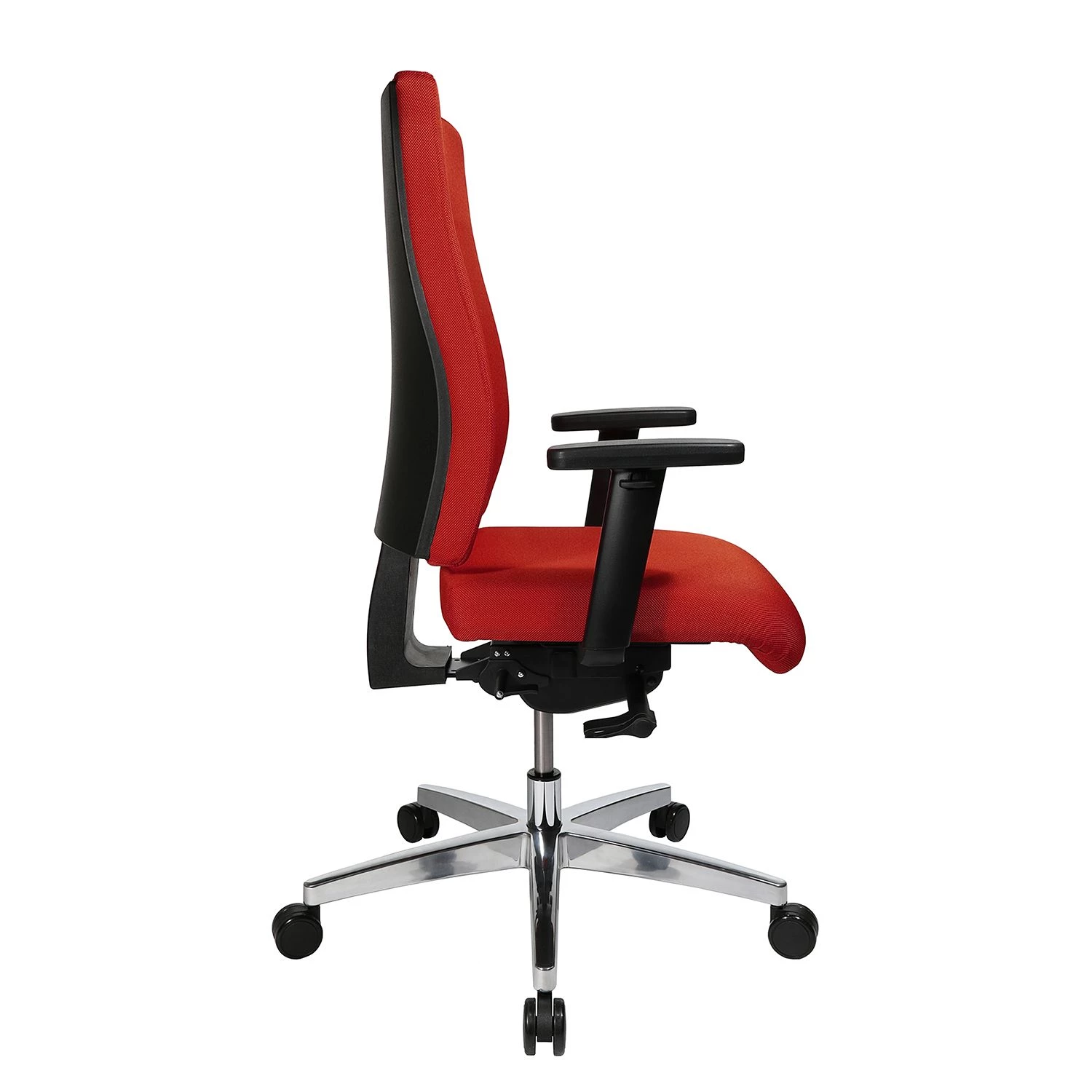 Topstar Bürodrehstuhl Profi Star 15 - Webstoff / Aluminium - Rot 4 Topstar Bürodrehstuhl Profi Star 15 - Webstoff / Aluminium - Rot – Bild 4