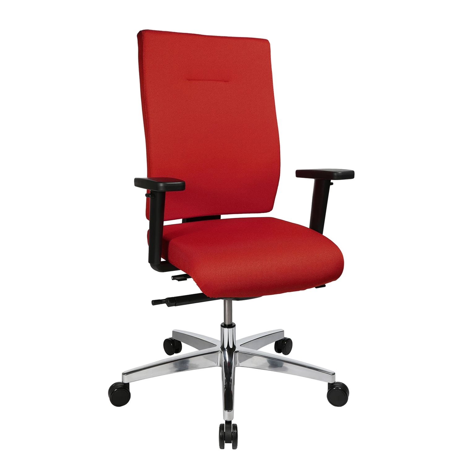 Topstar Bürodrehstuhl Profi Star 15 - Webstoff / Aluminium - Rot 1 Topstar Bürodrehstuhl Profi Star 15 - Webstoff / Aluminium - Rot