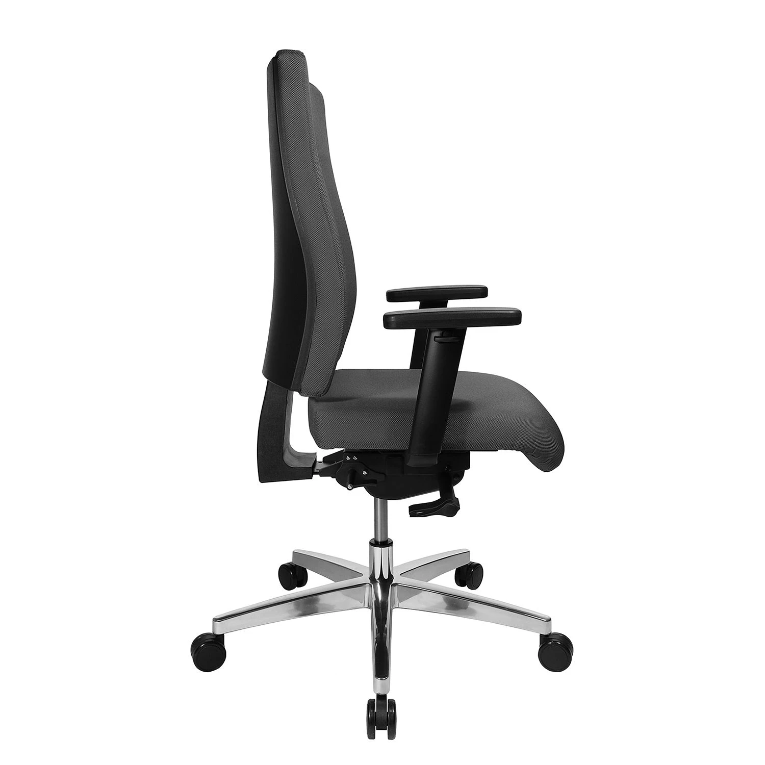 Topstar Bürodrehstuhl Profi Star 15 - Webstoff / Aluminium - Anthrazit 4 Topstar Bürodrehstuhl Profi Star 15 - Webstoff / Aluminium - Anthrazit – Bild 4