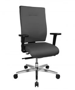 Topstar Bürodrehstuhl Profi Star 15 - Webstoff / Aluminium - Anthrazit