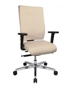 Topstar Bürodrehstuhl Profi Star 15 - Webstoff / Aluminium - Beige