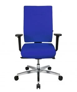 Topstar Bürodrehstuhl Profi Star 15 - Webstoff / Aluminium - Blau