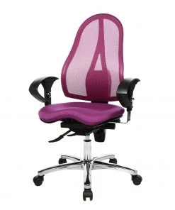 Topstar Bürodrehstuhl Sitness 15 - Kunstfaser / Metall - Lila / Chrom
