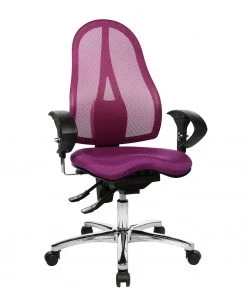 Topstar Bürodrehstuhl Sitness 15 - Kunstfaser / Metall - Lila / Chrom -Deutschland Stühle Verkaufs-Shop 1000096506 190208 08091000246 GALLERYIMAGES P000000001000096506