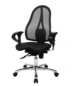 Topstar Bürodrehstuhl Sitness 15 - Kunstfaser / Metall - Schwarz / Chrom