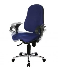 Topstar Bürodrehstuhl Sitness 10 - Kunstfaser / Metall - Blau / Chrom -Deutschland Stühle Verkaufs-Shop 1000096510 190208 08091100271 GALLERYIMAGES P000000001000096510